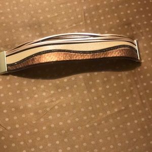 Bronze, black, and tan Bracelet